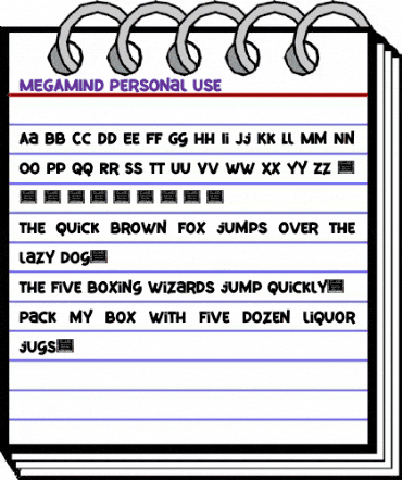 MEGAMIND Personal Use animated font preview