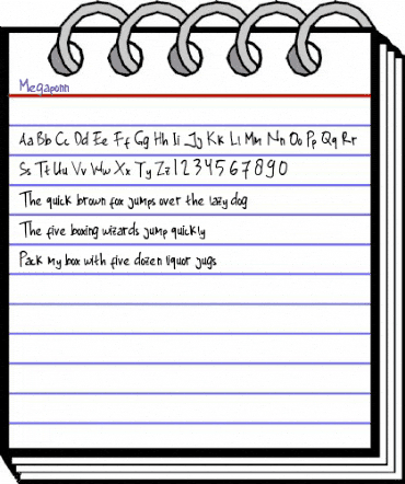 Megaponn Regular animated font preview