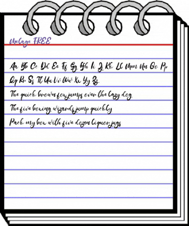 Melage FREE Regular animated font preview