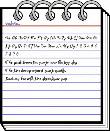 Mellodious Regular animated font preview