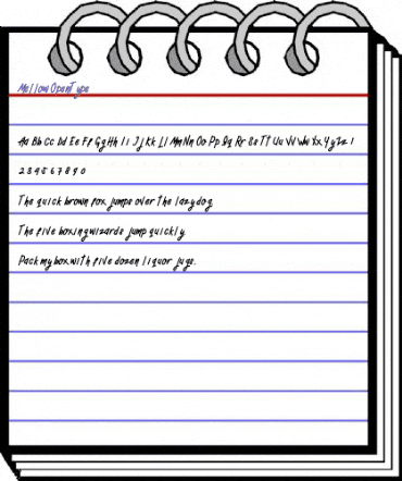 Mellow Regular animated font preview