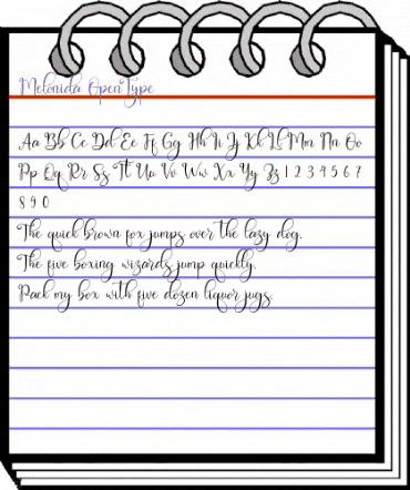 Melonida Regular animated font preview