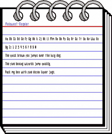 Melowest Reguler animated font preview