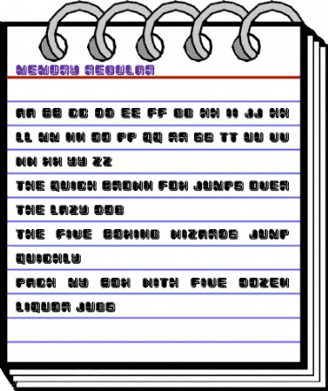Memory Regular animated font preview