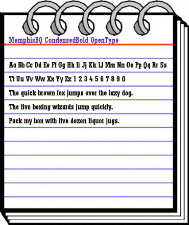 Memphis BQ Regular animated font preview