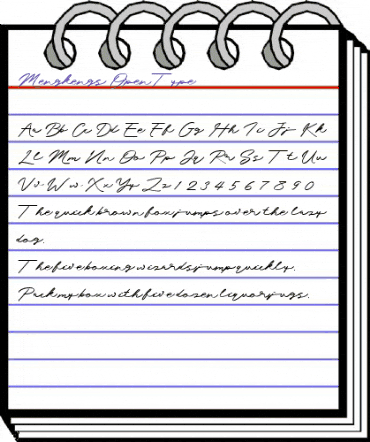 Mengkengs Regular animated font preview