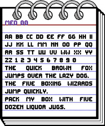 Meo-00 Regular animated font preview
