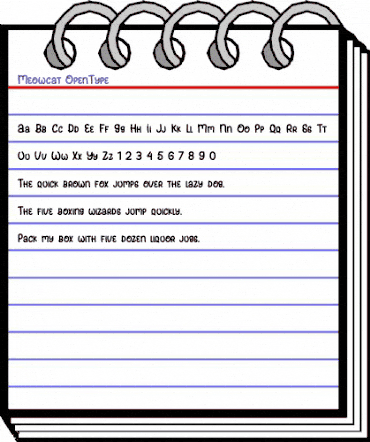 Meowcat Regular animated font preview Meowcat Regular animated font preview