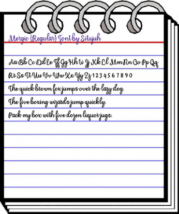 Mergic Regular animated font preview