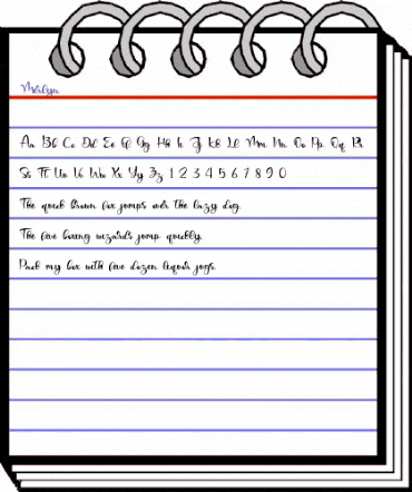 Merlyn Regular animated font preview