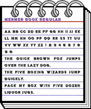 Mermer Book Regular animated font preview