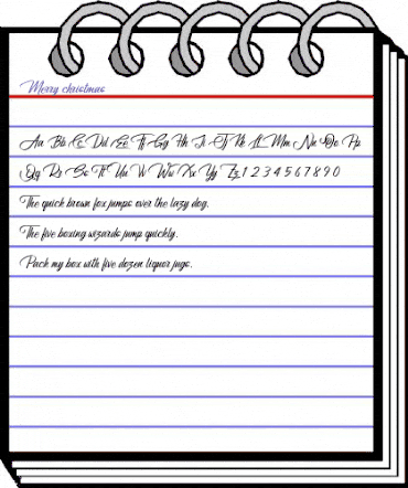 Merry christmas Regular animated font preview