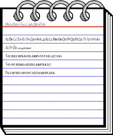 Mesa BoldTallCaps animated font preview Mesa BoldTallCaps animated font preview