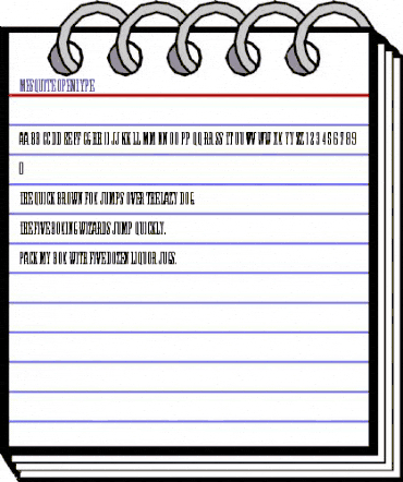 Mesquite Medium animated font preview