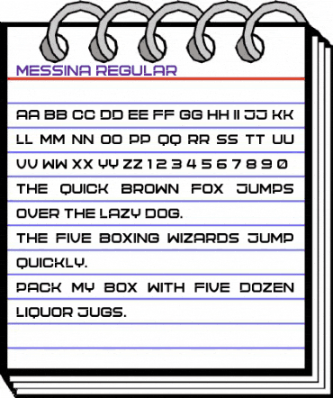 Messina Regular animated font preview