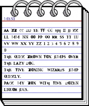 Mest Regular animated font preview