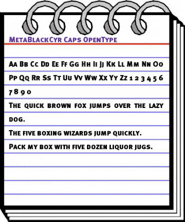 MetaBlackCyr-Caps Regular animated font preview MetaBlackCyr-Caps Regular animated font preview
