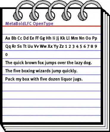 MetaBoldLFC Regular animated font preview MetaBoldLFC Regular animated font preview