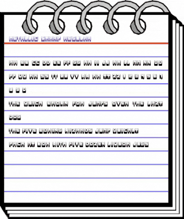 Metallic Sharp Regular animated font preview