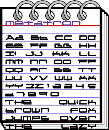 Metatron Normal animated font preview