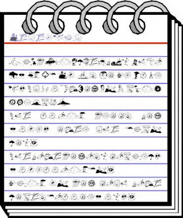 MeteoSat Regular animated font preview