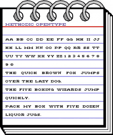 Methodic Medium animated font preview