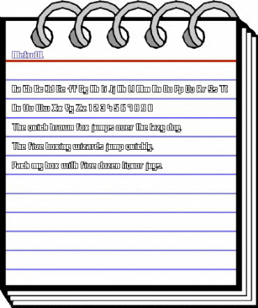 MetroOL Regular animated font preview