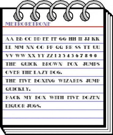 Metro Retro NF Regular animated font preview