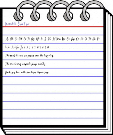 Mettadilla Regular animated font preview