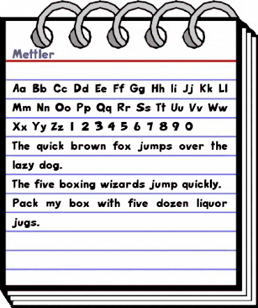 Mettler Normal animated font preview