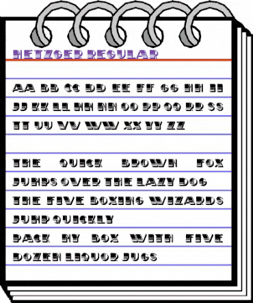 Metzger Regular animated font preview