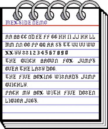 Mexside Demo Regular animated font preview