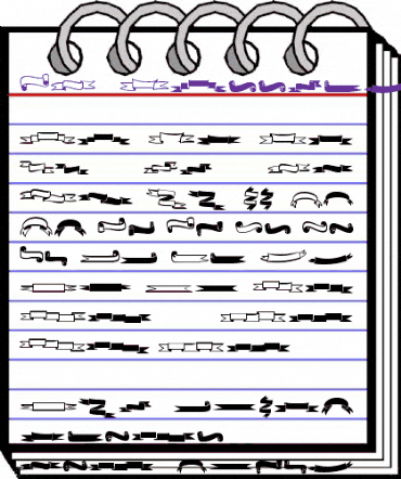 MF 26 Banners Regular animated font preview