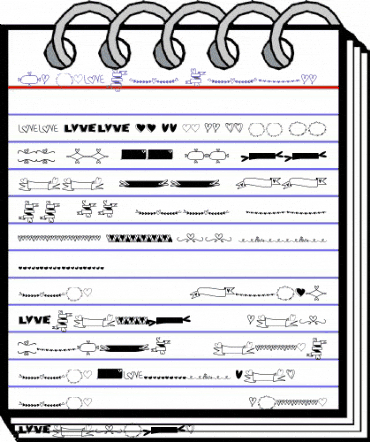 MF Heart Stuff Regular animated font preview