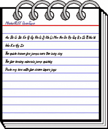 Mhoko FREE Regular animated font preview