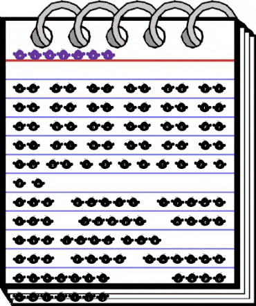 mi4Font Regular animated font preview