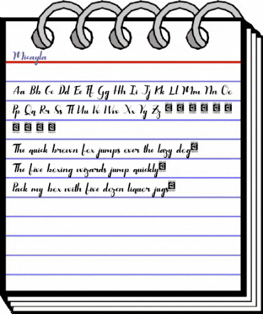 Micayla Regular animated font preview