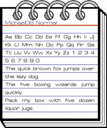 MichaelDB Normal animated font preview