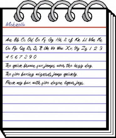 Michaello Regular animated font preview