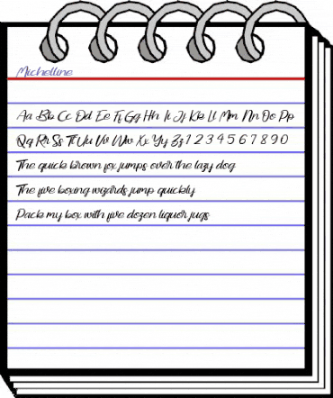 Michelline Regular animated font preview