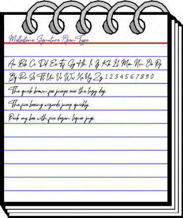 Midlestone Signature Regular animated font preview