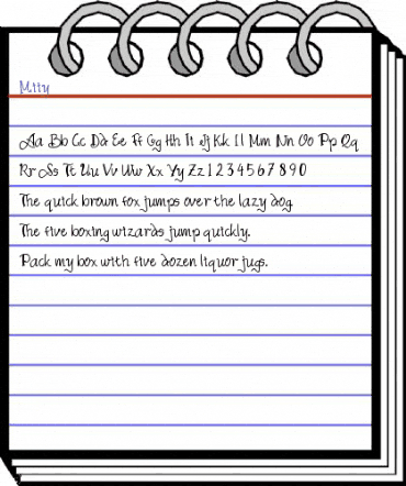 Miiy Regular animated font preview