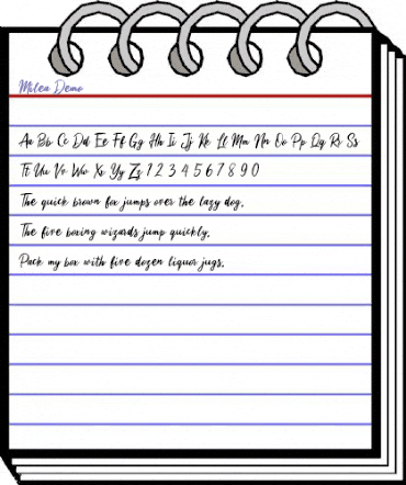 Milea Demo Regular animated font preview