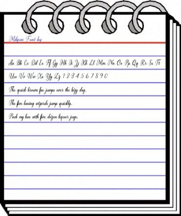 Milgun Regular animated font preview Milgun Regular animated font preview