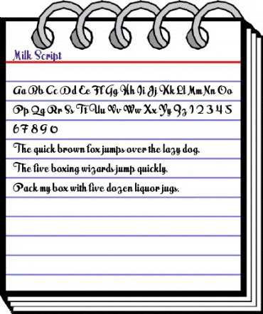 Milk Script Regular animated font preview Milk Script Regular animated font preview