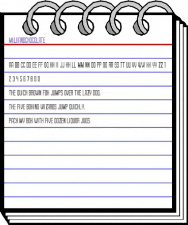 Milk and Chocolate Regular animated font preview