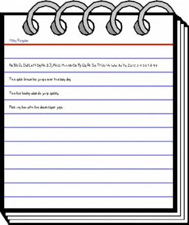 Milky Regular animated font preview