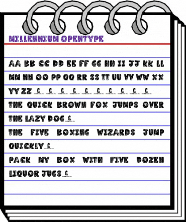 Millennium Regular animated font preview