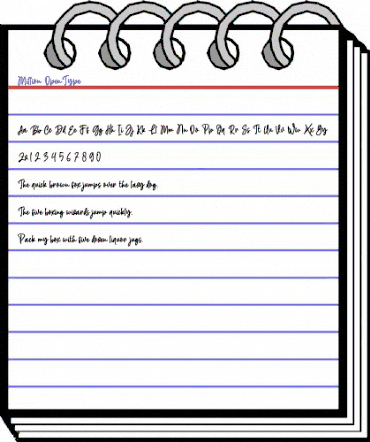 Million Regular animated font preview