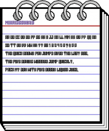 Mina is gone 3D Regular animated font preview